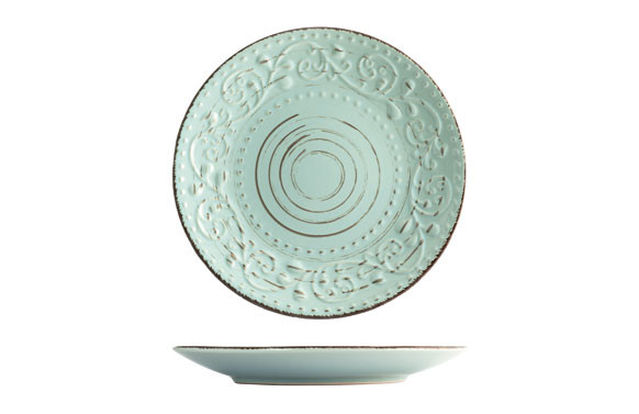 PLATO STONEWARE COURTYARD AZULPOSTRE-21 CM