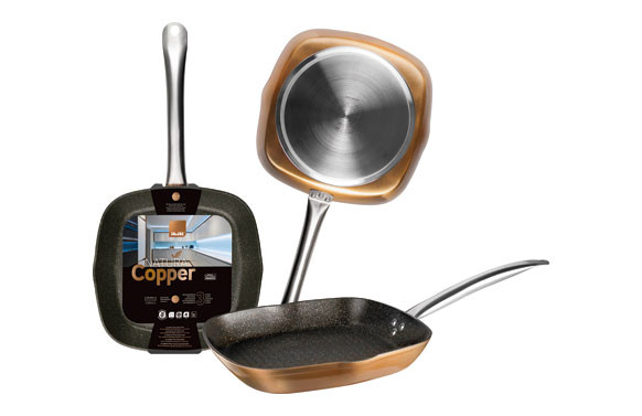 GRILL ALUMINIO FORJADO COPPER28X28 CM