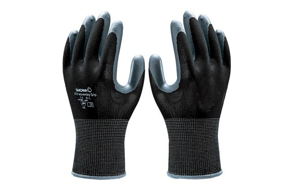 GUANTE NITRILO FORRO NYLON NEGROTALLA - S