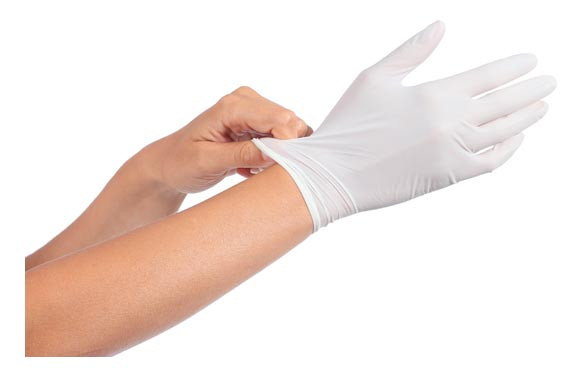 GUANTE DESECHABLE LATEX CON POLVO (100 UDS)TALLA - P