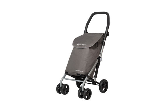 CARRO COMPRA 4 RUEDAS GIRATORIASGRIS