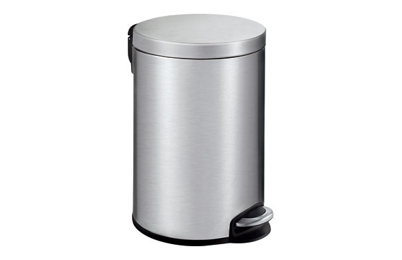 CUBO PEDAL METALICO SERENE12 L-ACERO MATE
