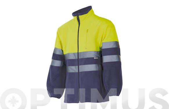 CHAQUETA POLAR BICOLOR ALTA VIBILIDADTALLA XL