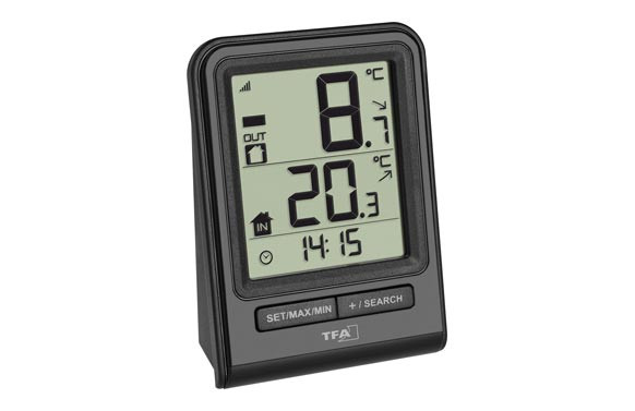 TERMOMETRO DIGITAL CON SENSOR EXTERIORNEGRO