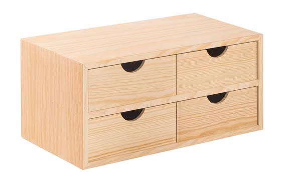 CAJONERA PINO MULTI 40X18,5X20 CMBLOCK 2X2
