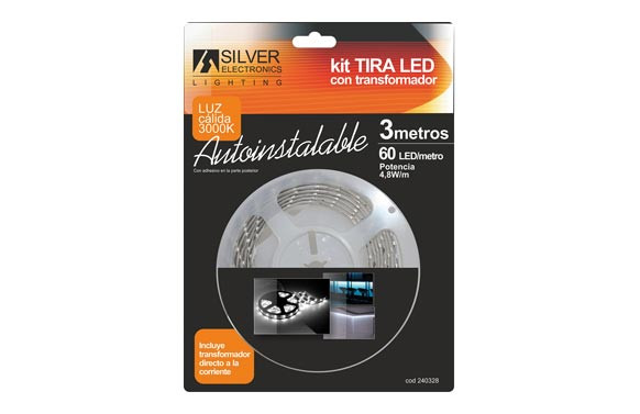TIRA LED 3M4,8W 3000K