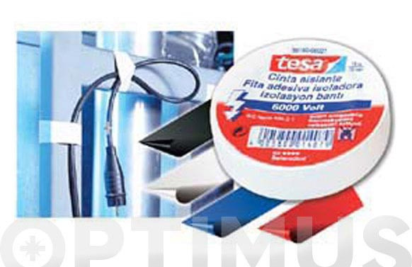 CINTA AISLANTE TESAFLEX10 M X 19 MM BLANCO