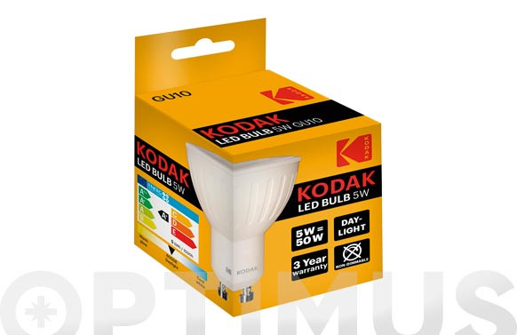 LAMPARA LED DICROICA 120º 400LM GU10 5W FRIA