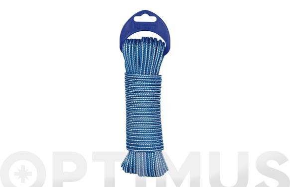CORDON PP 4MM ALMA TEXTURADA25 MT AZUL / BLANCO