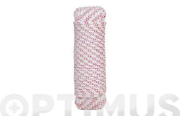 CUERDA PES TRENZADO CON ALMA Ø 8 MM5 MT BLANCO