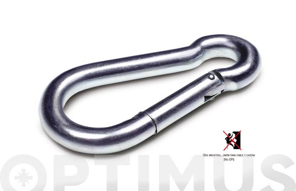 MOSQUETON BOMBERO ZINCADO (1 UNIDAD)Ø 8-80 MM 230 KG