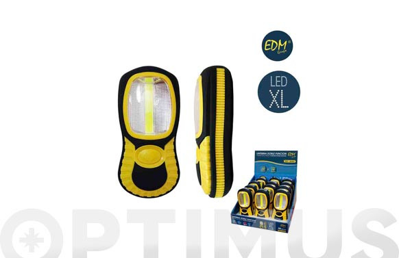 LINTERNA LED COB XL DOBLE FUNCION 70LM3XAAA INCLUIDAS