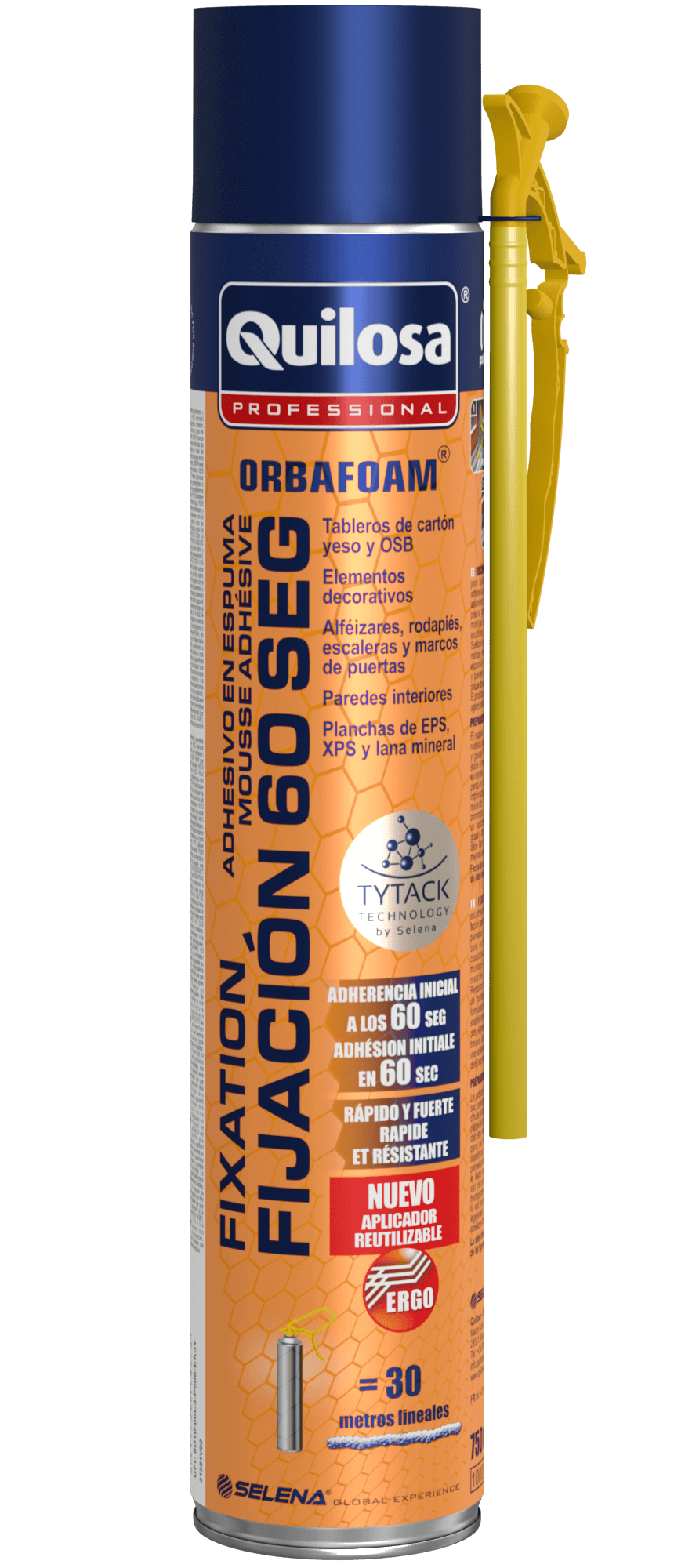 ADHESIVO DE MONTAJE ESPUMA ORBAFOAM FIJACIÓN 60 SE750ML CANULA