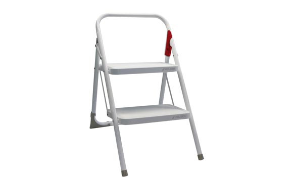 TABURETE DOMESTICO PLEGABLEM10 2 PELDAÑOS BLANCO