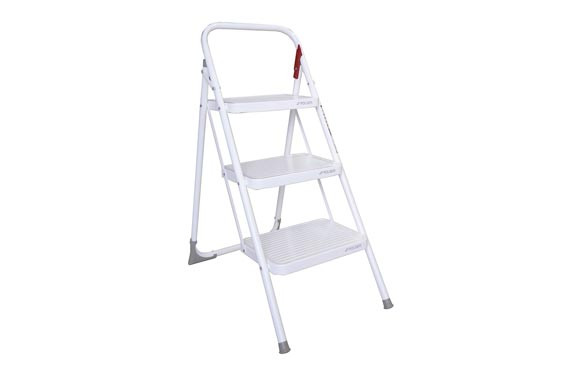 TABURETE DOMESTICO PLEGABLEM11 3 PELDAÑOS BLANCO