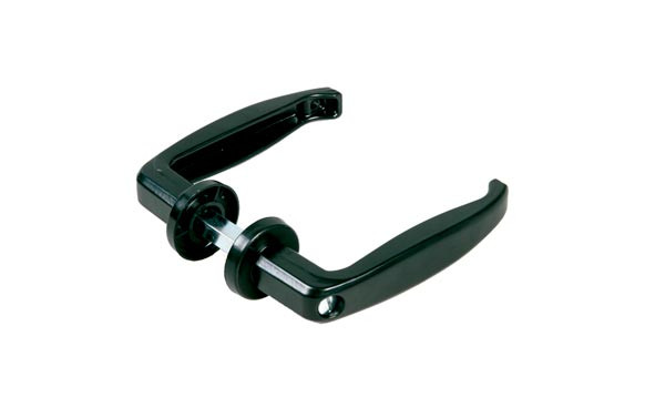 MANILLA ROSETA PUERTA METALICA TIRADORALUMINIO NEGRO
