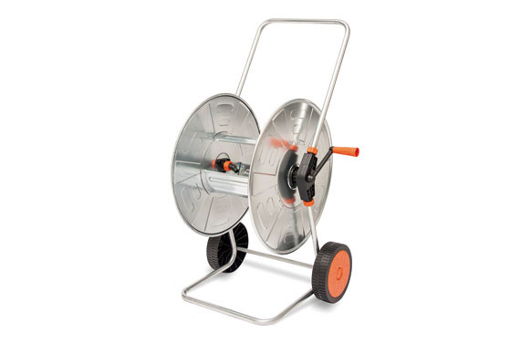 CARRO PORTAMANGUERA ACERO CINCADO110MT 1/2\' (NO INCLUIDA)