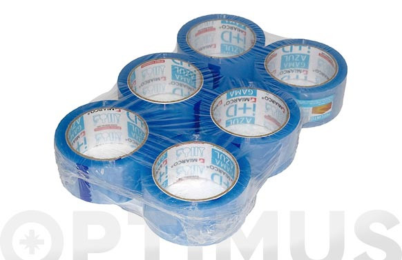 CINTA EMBALAR PACK GAMA AZUL132X48 TRANSPARENTE