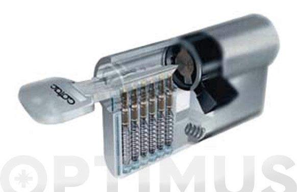 CILINDRO DOBLE EMBRAGUE NIQUEL LLAVE PUNTOS30-30