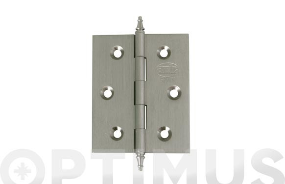 BISAGRA CON REMATE MOD.100360X40 MM LATON CROMO MATE