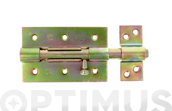 CERROJO PASADOR MOD.454 CON PORTACANDADO85X67 MM BICROMATADO