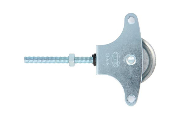 POLEA TENDEDERO CON TORNILLO ZINCADA MODELO 1 M6 Ø39X60MM ROLDANA METALICA