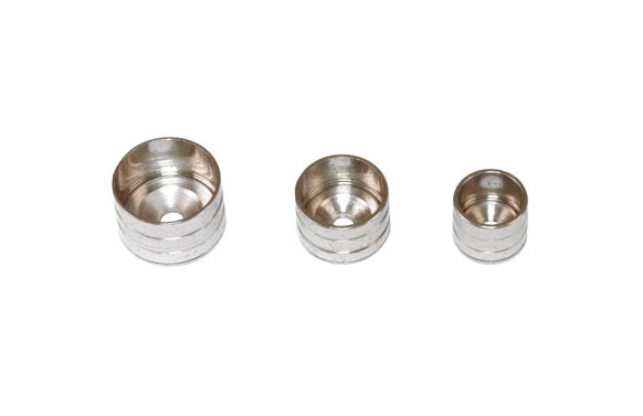 SOPORTE TUBO ARMARIO LATERAL MODELO 15 Ø19X15MM LATON NIQUELADO 2 UDS