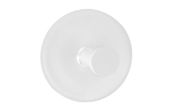 COLGADOR ADHESIVO 1 GANCHO PLASTICO 2311BLANCO 2 UDS