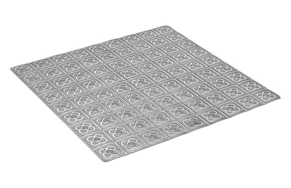 ALFOMBRA BAÑO ANTIDESLIZANTE CON VENTOSAS BCN54X54 ANTRACIATA