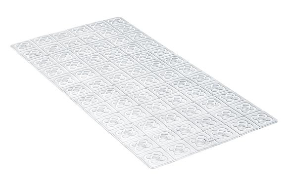 ALFOMBRA BAÑO ANTIDESLIZANTE CON VENTOSAS BCN36X70 TRANSLUCIDO