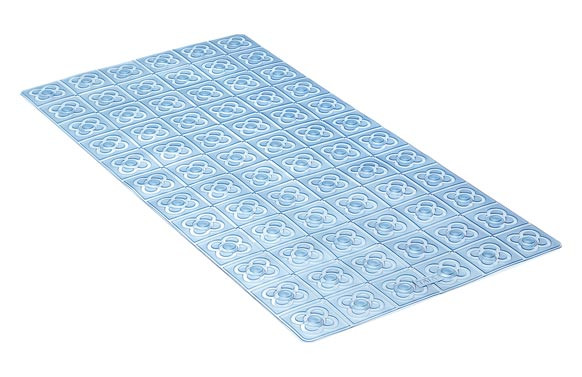 ALFOMBRA BAÑO ANTIDESLIZANTE CON VENTOSAS BCN36X70 AGUA
