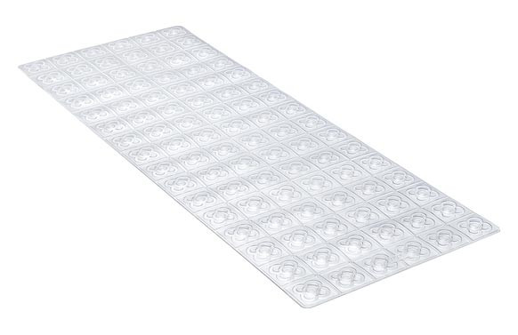ALFOMBRA BAÑO ANTIDESLIZANTE CON VENTOSAS BCN36X97 TRANSLUCIDO