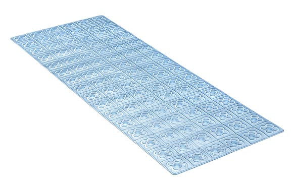 ALFOMBRA BAÑO ANTIDESLIZANTE CON VENTOSAS BCN36X97 AGUA