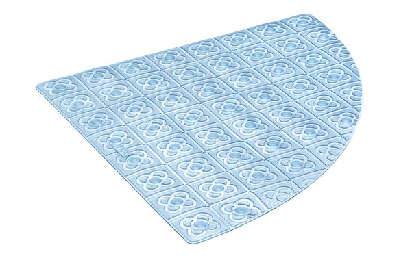 ALFOMBRA BAÑO ANTIDESLIZANTE CON VENTOSAS BCN48X48 CIRCUL.AGUA