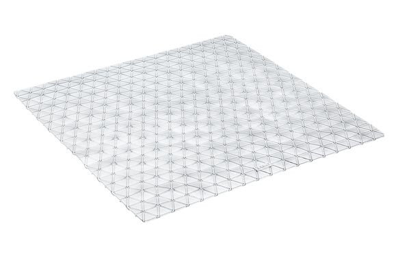 ALFOMBRA BAÑO ANTIDESLIZANTE CON VENTOSAS DIAMOND54X54 TRANSLUCIDO