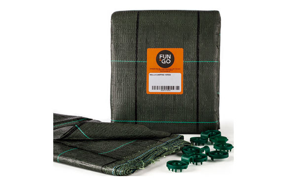 MALLA SUELO CAMPING VERDE3 X 5 M