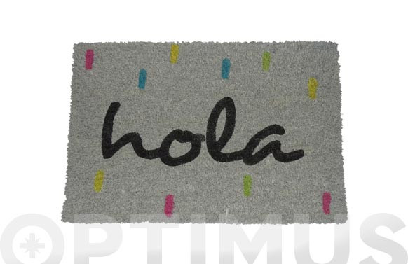 FELPUDO COCO 40X60 CMHOLA COLORES