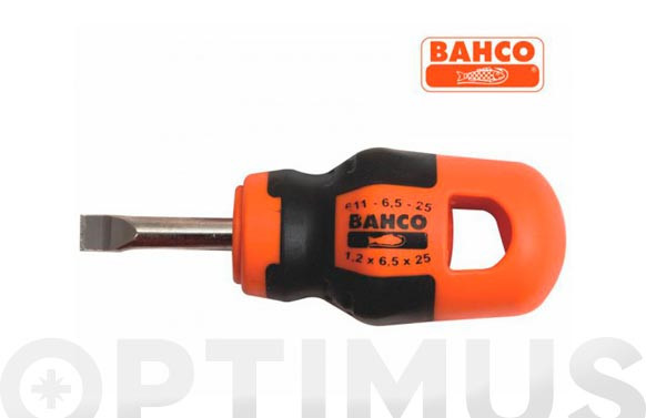 DESTORNILLADOR SERIE 600 EXTRACORTO BOCA PLANA 6,5X 25 7314150124602