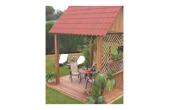 PLACA TEJA COPPO LIFE208X103 CM TERRACOTA ENVEJECIDA