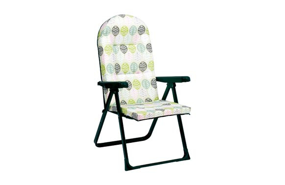 SILLON TUMBONA ACEROESTAMPADO HOJAS