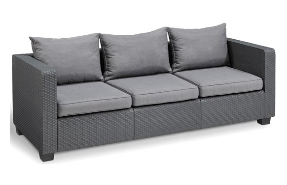 SOFA 3 PLAZAS RATAN RESINA ANTRACITASALTA