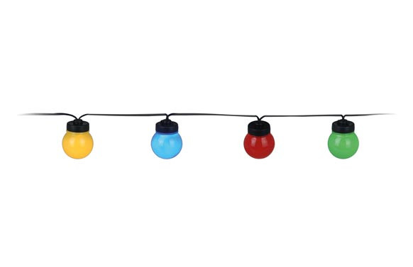 GIRNALDA LED 20 LAMPARAS Ø5CM MICROLEDLUZ COLORES 3M