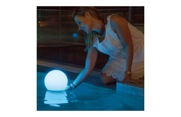 LAMPARA JARDIN BULY AUTOMATIC FLOATING  IP68Ø20X17CM