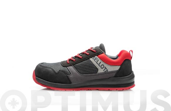 ZAPATO STREET NEGRO - ROJO S1PTALLA 44