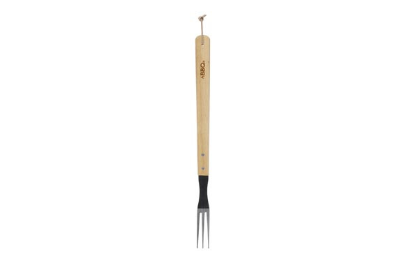 TENEDOR BARBACOA INOX 46 CMMANGO MADERA
