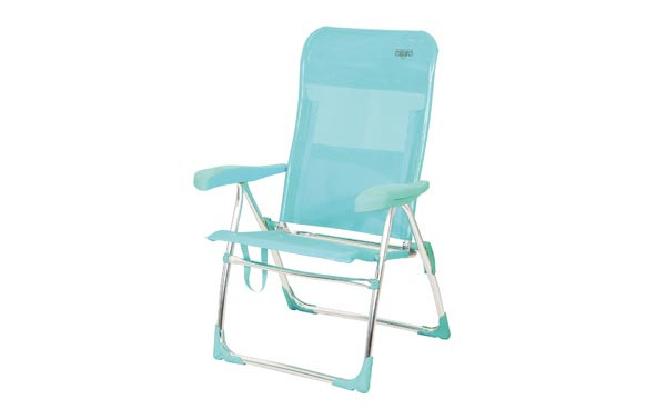 SILLA ALTA POSICIONES ALUMINIO PLAYAMULTIFIBRA VERDE TURQUESA