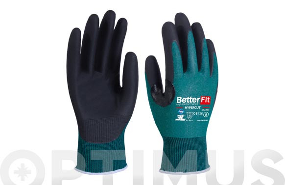 GUANTE BETTER FIT HYPERCUT CON REFUERZO PROTECCIONTALLA 8 NITRILO EN PALMA