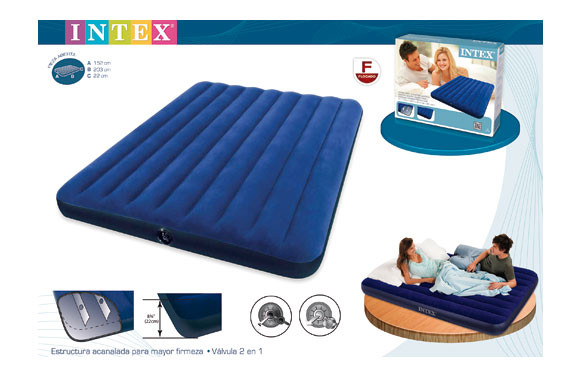 COLCHON-CAMA HINCHABLE CLASSIC152X203X22CM