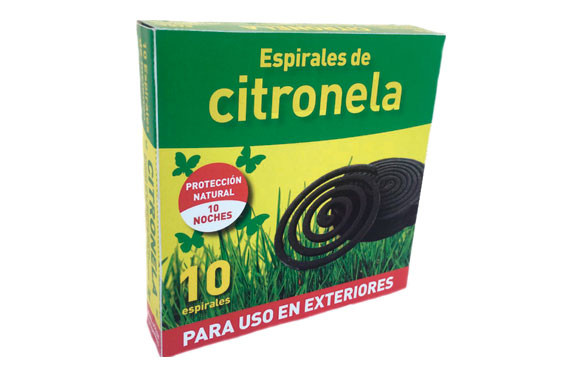 ESPIRAL ANTIMOSQUITOS CITRONELA 10 UNIDADES