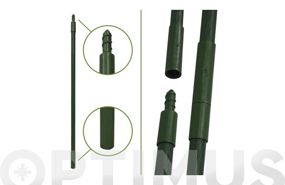TUTOR ACERO PLASTIFICADO JARDIN PROLONGABLE 90 CM